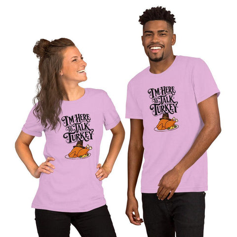 Gimme to Talk Turkey T-Shirt - Funny Pilgrim Turkey Thanksgiving Graphic Tee - Image 28