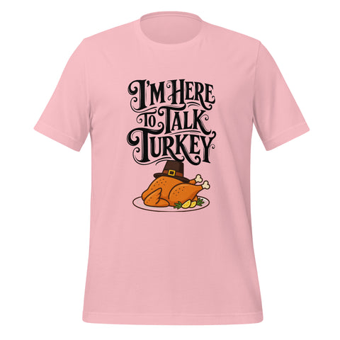 Gimme to Talk Turkey T-Shirt - Funny Pilgrim Turkey Thanksgiving Graphic Tee - Image 29