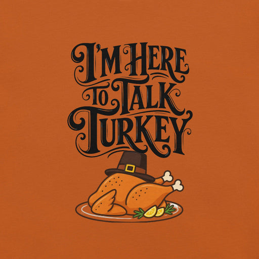 Gimme to Talk Turkey T-Shirt - Funny Pilgrim Turkey Thanksgiving Graphic Tee