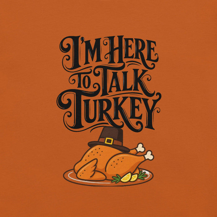 Gimme to Talk Turkey T-Shirt - Funny Pilgrim Turkey Thanksgiving Graphic Tee