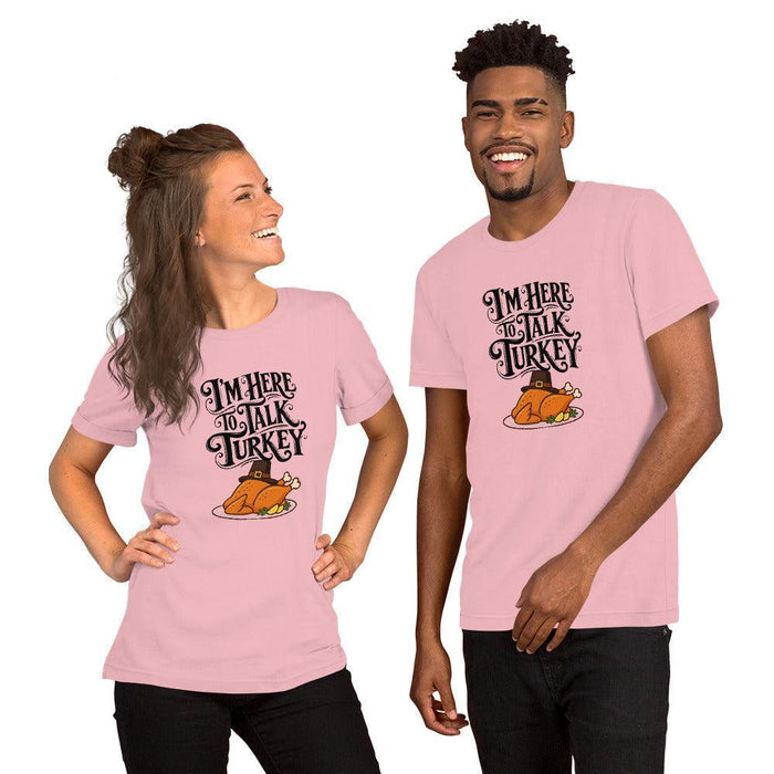 Gimme to Talk Turkey T-Shirt - Funny Pilgrim Turkey Thanksgiving Graphic Tee