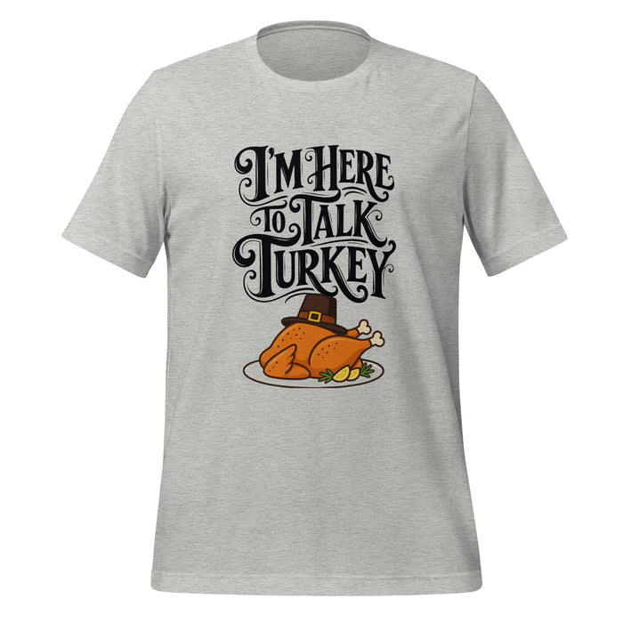 Gimme to Talk Turkey T-Shirt - Funny Pilgrim Turkey Thanksgiving Graphic Tee