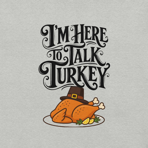 Gimme to Talk Turkey T-Shirt - Funny Pilgrim Turkey Thanksgiving Graphic Tee - Image 34