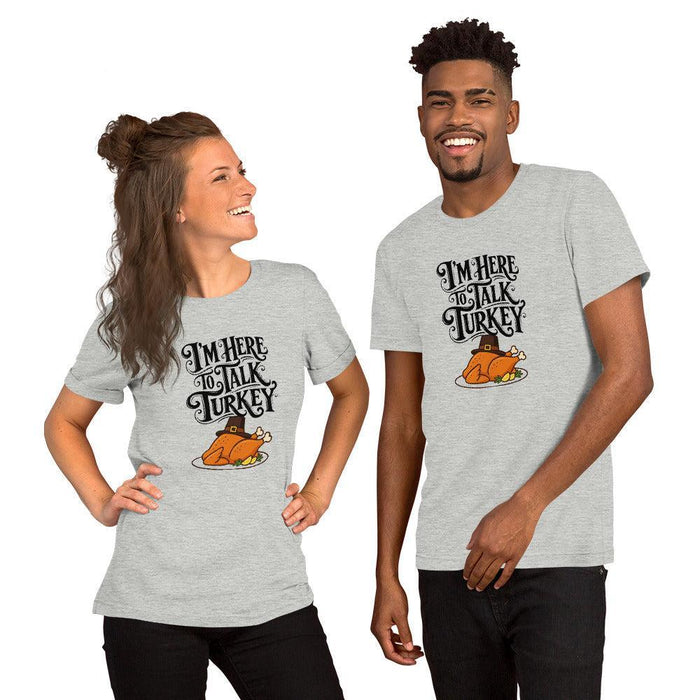 Gimme to Talk Turkey T-Shirt - Funny Pilgrim Turkey Thanksgiving Graphic Tee