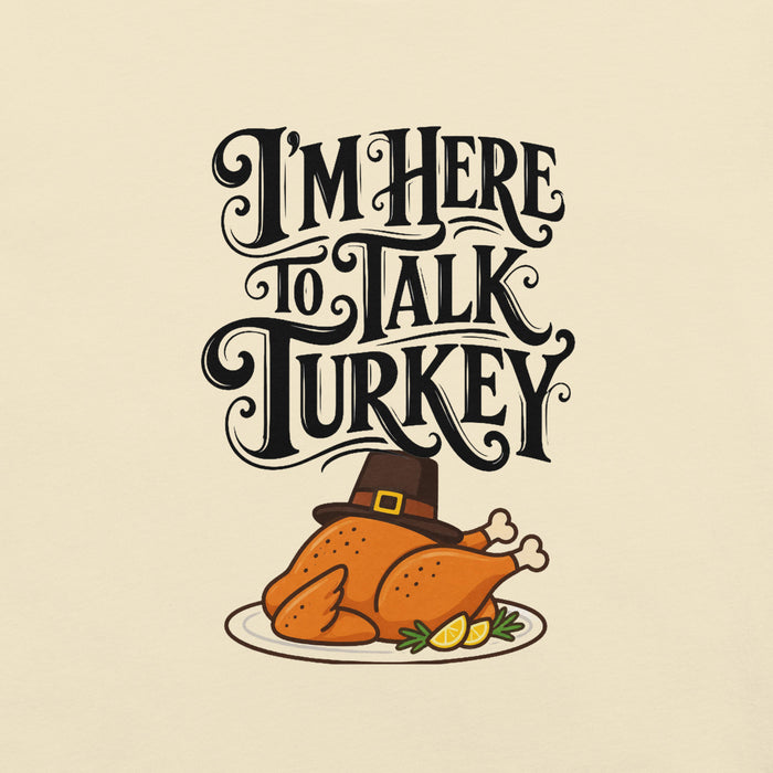 Gimme to Talk Turkey T-Shirt - Funny Pilgrim Turkey Thanksgiving Graphic Tee