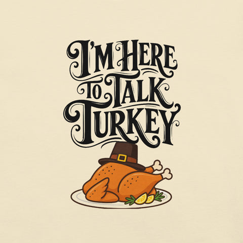 Gimme to Talk Turkey T-Shirt - Funny Pilgrim Turkey Thanksgiving Graphic Tee - Image 38