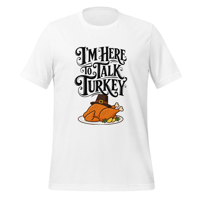 Gimme to Talk Turkey T-Shirt - Funny Pilgrim Turkey Thanksgiving Graphic Tee
