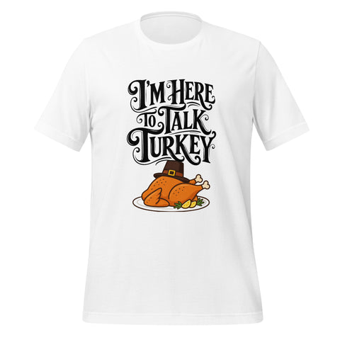 Gimme to Talk Turkey T-Shirt - Funny Pilgrim Turkey Thanksgiving Graphic Tee - Image 41