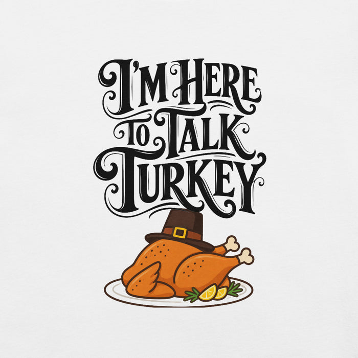 Gimme to Talk Turkey T-Shirt - Funny Pilgrim Turkey Thanksgiving Graphic Tee