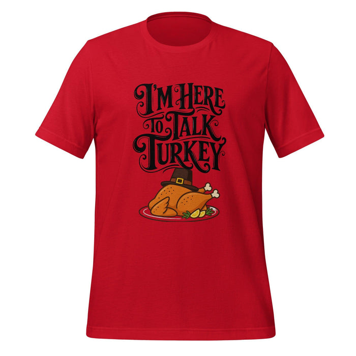 Gimme to Talk Turkey T-Shirt - Funny Pilgrim Turkey Thanksgiving Graphic Tee