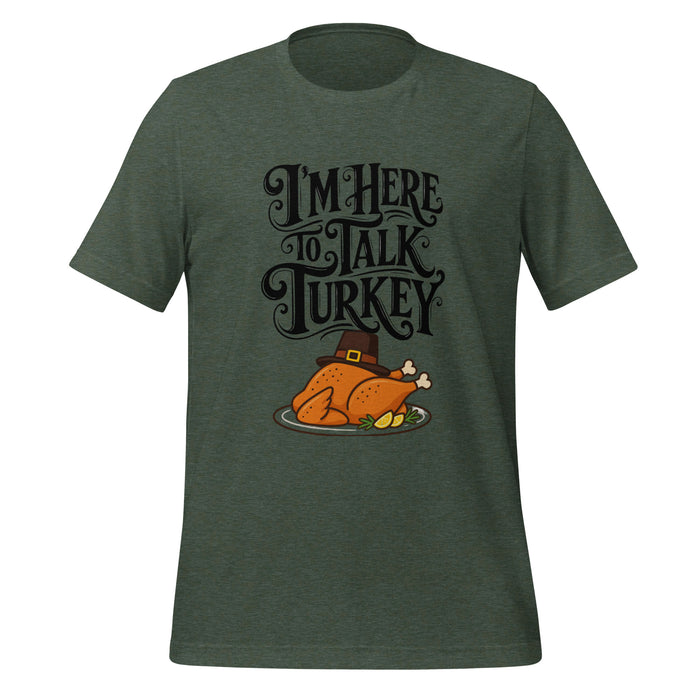Gimme to Talk Turkey T-Shirt - Funny Pilgrim Turkey Thanksgiving Graphic Tee
