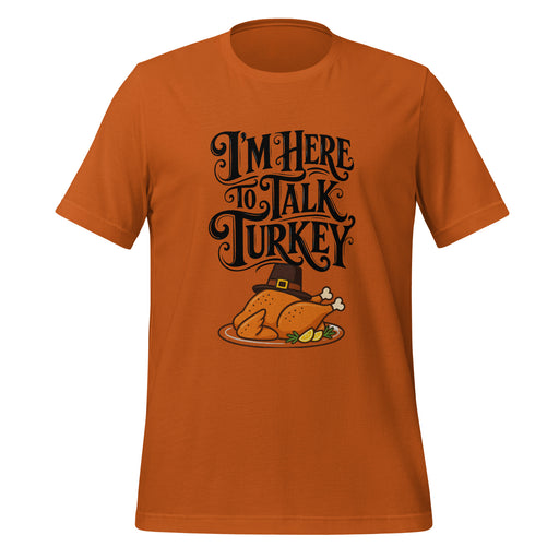 Gimme to Talk Turkey T-Shirt - Funny Pilgrim Turkey Thanksgiving Graphic Tee