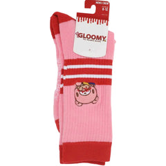 Gloomy Bear - "Pity & Gloomy" Peak-a-Boo Crew Socks (Embroidered) - Bioworld