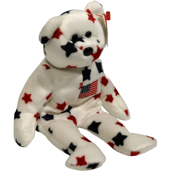 Glory the America Bear Plush (8.5") - Ty - Original Beanie Babies Series - (1997)