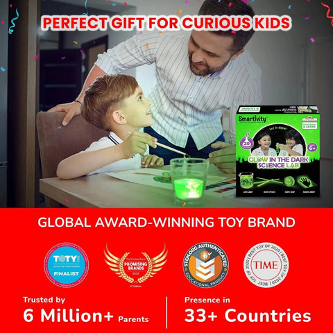 Glow in the Dark Science Lab - STEM Science Experiment Educational Toy Kit - Smartivity