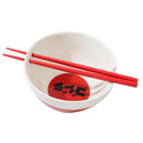 Godzilla - Ramen Bowl with Chopsticks (Ceramic, 6") - Bioworld