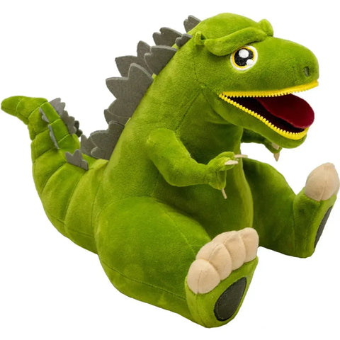 Godzilla - Sitting Bright Green Godzilla Plush with Zipper Mouth (8.5