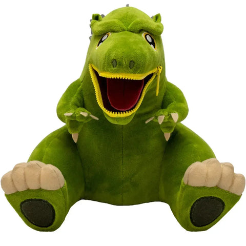 Godzilla - Sitting Bright Green Godzilla Plush with Zipper Mouth (8.5