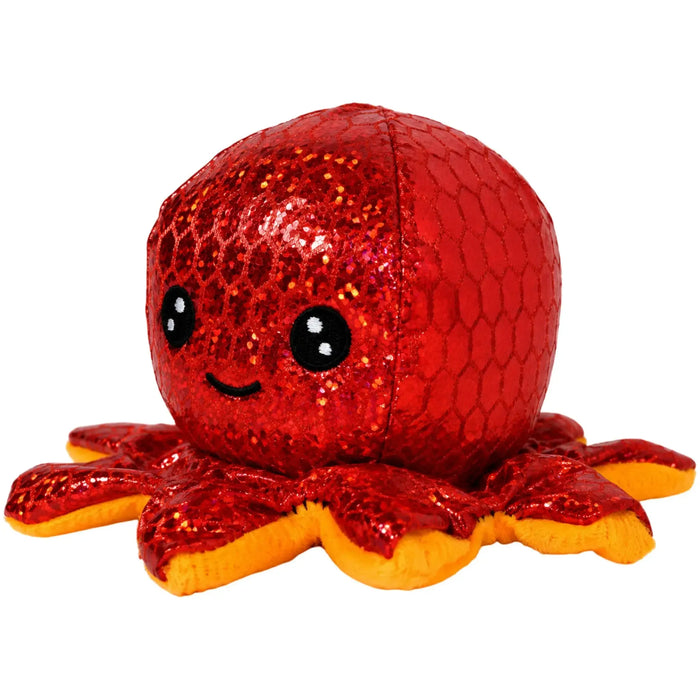 Goffa - Shiny Red Octopus Small Toy Plush (2.5") - Goffa