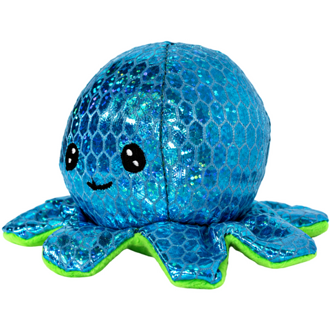 Goffa - Shiny Blue Octopus Small Toy Plush (2.5