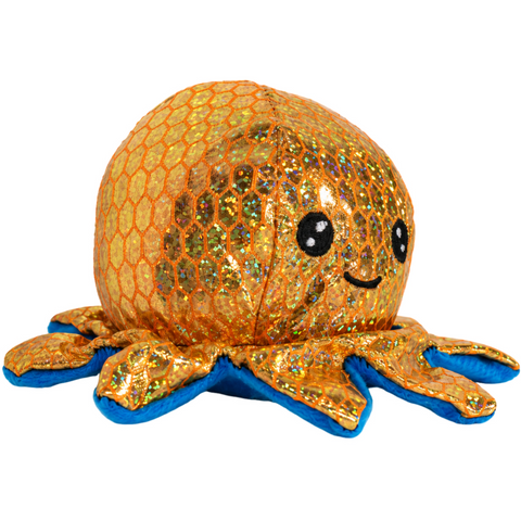Goffa - Shiny Orange Octopus Small Toy Plush (2.5