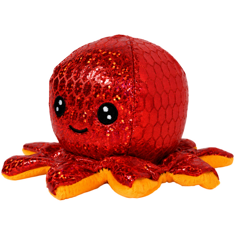 Goffa - Shiny Red Octopus Small Toy Plush (2.5