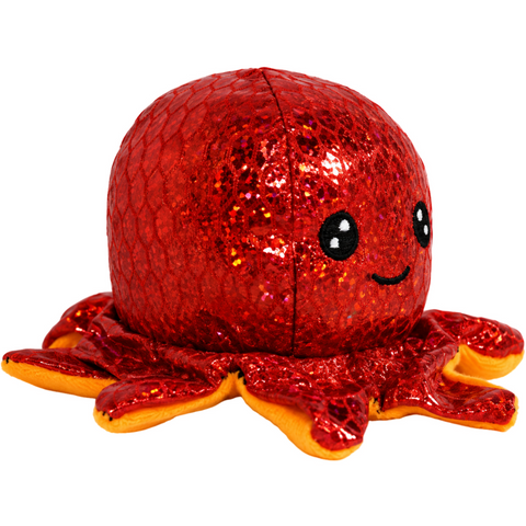 Goffa - Shiny Red Octopus Small Toy Plush (2.5