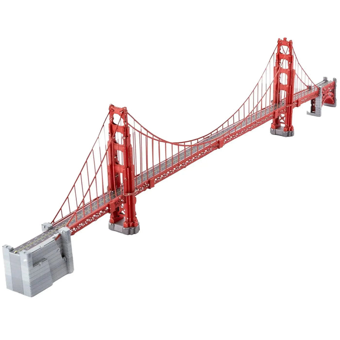 Golden Gate Bridge 3D Figure Model Kit (1:7535 Scale, Steel, Moderate Difficulty) - Fascinations - Metal Earth Premium Series - (2023)