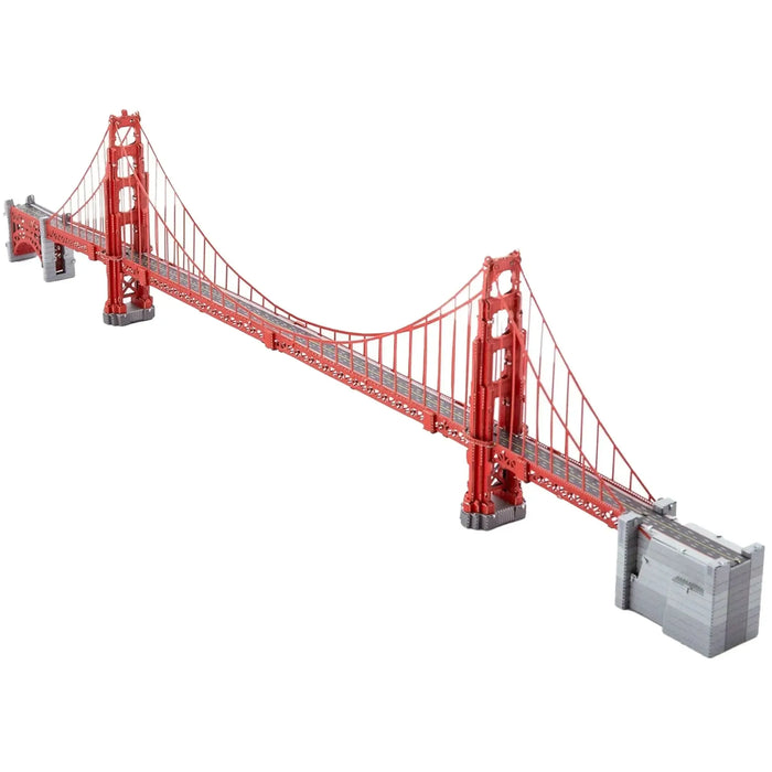 Golden Gate Bridge 3D Figure Model Kit (1:7535 Scale, Steel, Moderate Difficulty) - Fascinations - Metal Earth Premium Series - (2023)