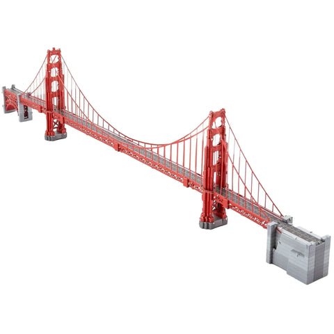 Golden Gate Bridge 3D Figure Model Kit (1:7535 Scale, Steel, Moderate Difficulty) - Fascinations - Metal Earth Premium Series - (2023) - Image 6