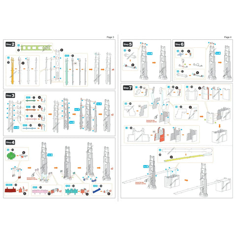 Golden Gate Bridge 3D Figure Model Kit (1:7535 Scale, Steel, Moderate Difficulty) - Fascinations - Metal Earth Premium Series - (2023) - Image 8