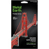 Golden Gate Bridge 3D Figure Model Kit (1:7535 Scale, Steel, Moderate Difficulty) - Fascinations - Metal Earth Premium Series - (2023)