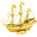 Golden Hind Ship Figure Model Kit (Steel, Moderate Difficulty) - Fascinations - Metal Earth Series - (2022)