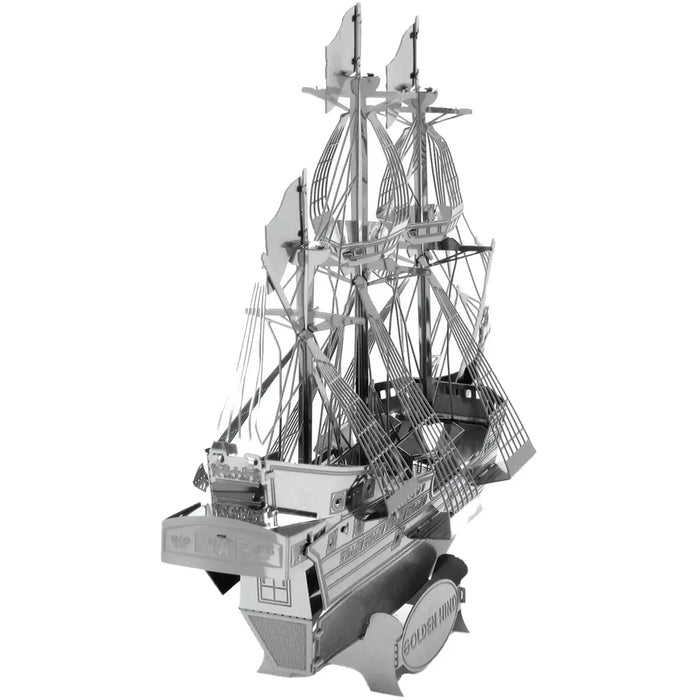 Golden Hind Ship Figure Model Kit (Steel, Moderate Difficulty) - Fascinations - Metal Earth Series - (2023)