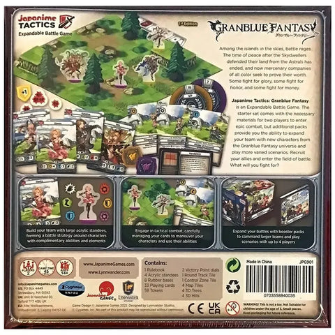 Granblue Fantasy: Djeeta Starter Set - Team-Based Anime Board Game for Family, and Adults (2 Players, Ages 14+) - Japanime Games