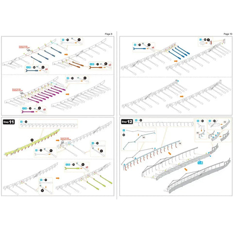 Greek Trireme Ship Figure Model Kit (1:202 Scale, Steel, Expert Difficulty) - Fascinations - Metal Earth Premium Series