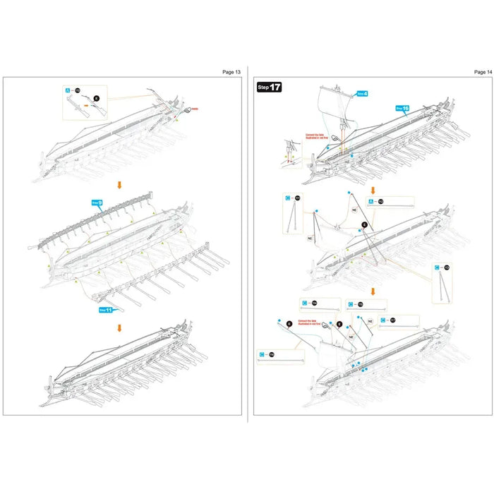 Greek Trireme Ship Figure Model Kit (1:202 Scale, Steel, Expert Difficulty) - Fascinations - Metal Earth Premium Series