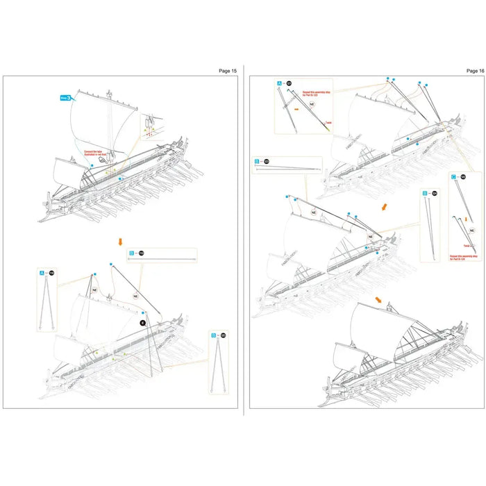 Greek Trireme Ship Figure Model Kit (1:202 Scale, Steel, Expert Difficulty) - Fascinations - Metal Earth Premium Series