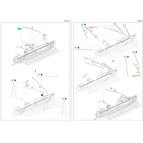 Greek Trireme Ship Figure Model Kit (1:202 Scale, Steel, Expert Difficulty) - Fascinations - Metal Earth Premium Series