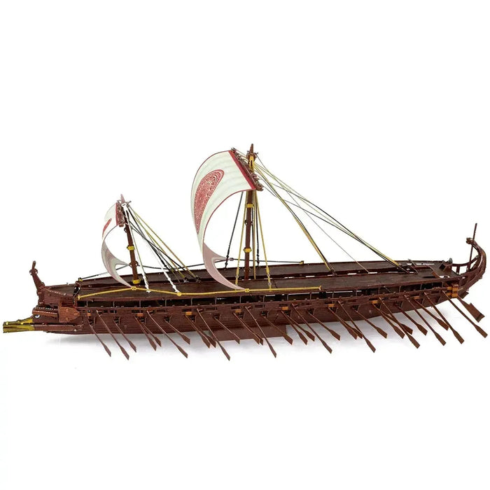 Greek Trireme Ship Figure Model Kit (1:202 Scale, Steel, Expert Difficulty) - Fascinations - Metal Earth Premium Series