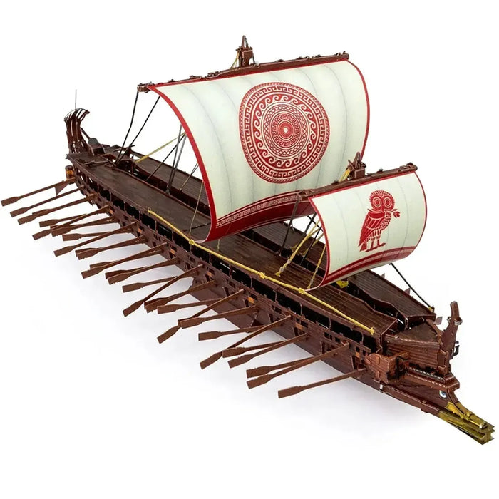 Greek Trireme Ship Figure Model Kit (1:202 Scale, Steel, Expert Difficulty) - Fascinations - Metal Earth Premium Series