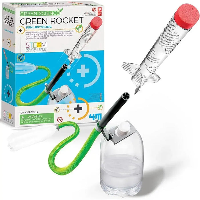 Green Science: Green Rocket - Rocket Launcher Educational Science STEAM Building Kit - 4M
