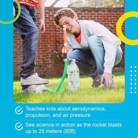 Green Science: Green Rocket - Rocket Launcher Educational Science STEAM Building Kit - 4M