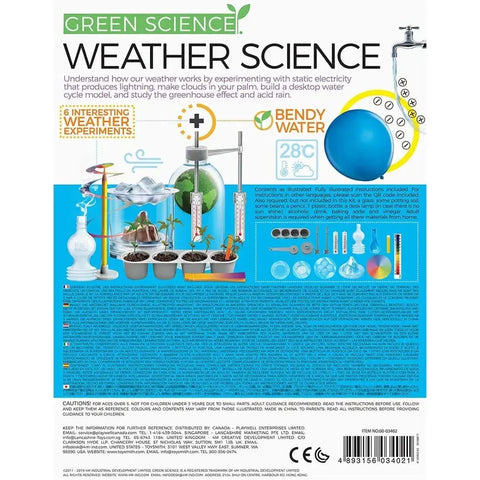 Green Science: Weather Science - Mini Observatory Educational Science STEAM Building Kit - 4M