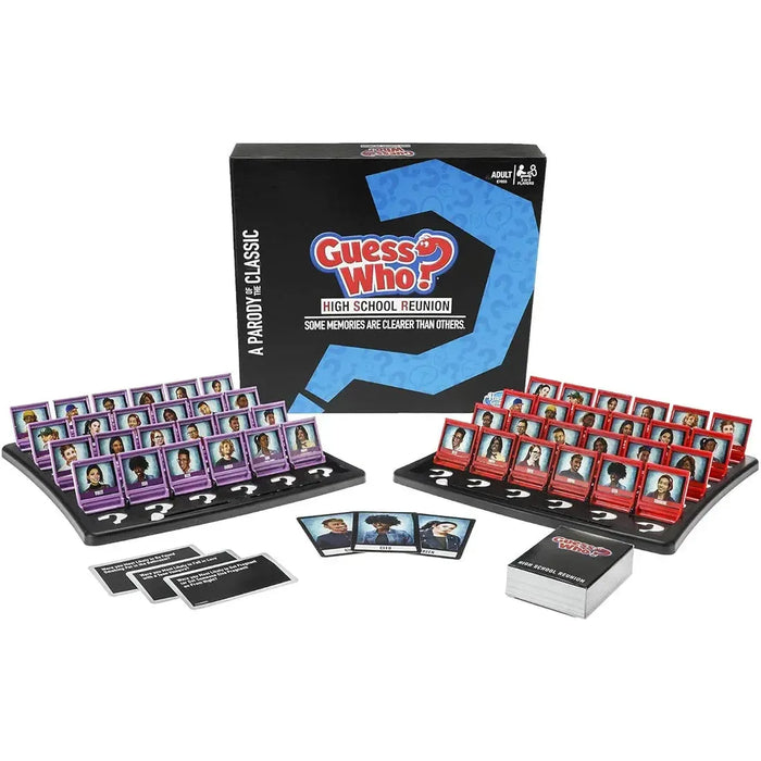 Guess Who?: High School Reunion Edition - Social Deduction Humor Board Game for Family, and Adults (2-4 Players, Ages 18+) - Hasbro Gaming