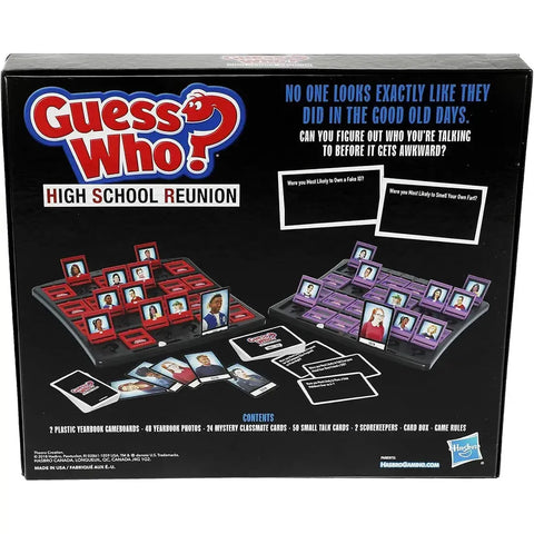 Guess Who?: High School Reunion Edition - Social Deduction Humor Board Game for Family, and Adults (2-4 Players, Ages 18+) - Hasbro Gaming