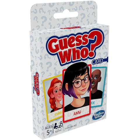 Guess Who? - Social Deduction Abstract Card Game for Family, Adults, and Children (2 Players, Ages 5+) - Hasbro Gaming