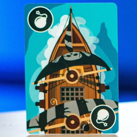 Guns or Treasure - Party Pirate Card Game for Family, Adults & Children (2-6 Players, Ages 8+)