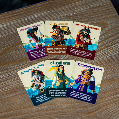 Guns or Treasure - Party Pirate Card Game for Family, Adults & Children (2-6 Players, Ages 8+)