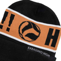 Haikyu!! - Karasuno High Letterman Cuff Beanie Hat - Bioworld- Image 3